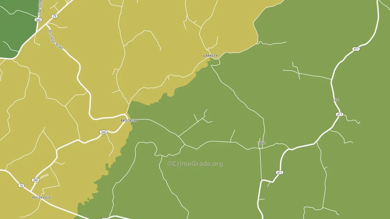 Welchs Creek, KY Map of Drug-Related Crime Rates