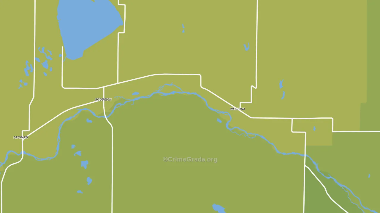 Weldona, CO Map of Drug-Related Crime Rates