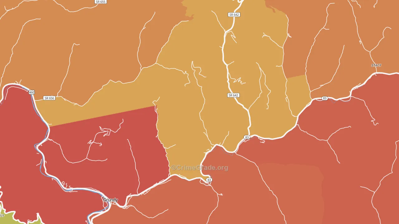 Weller, VA Map of Drug-Related Crime Rates