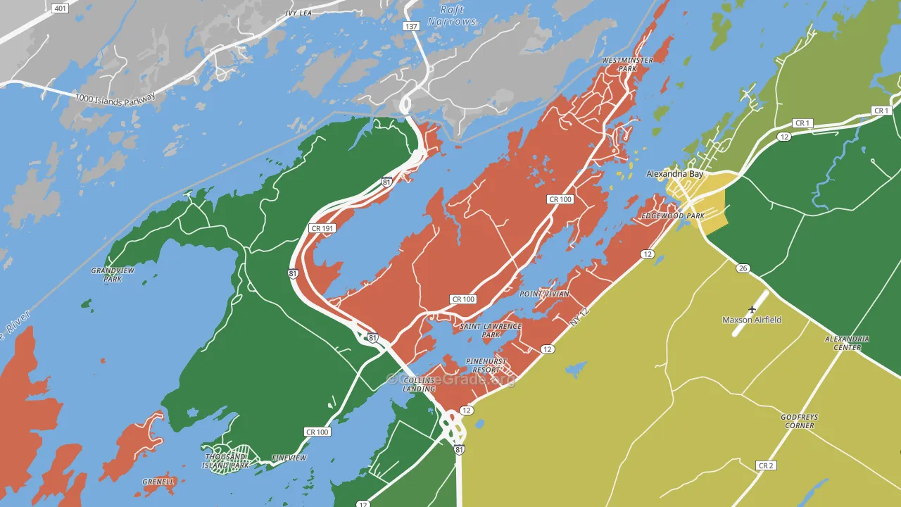 Wellesley Island, NY Map of Drug-Related Crime Rates