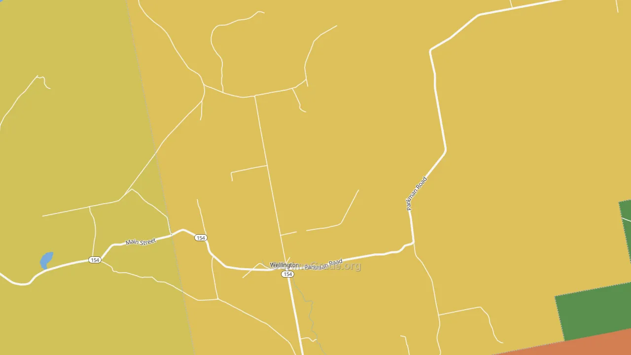 Wellington, ME Map of Drug-Related Crime Rates