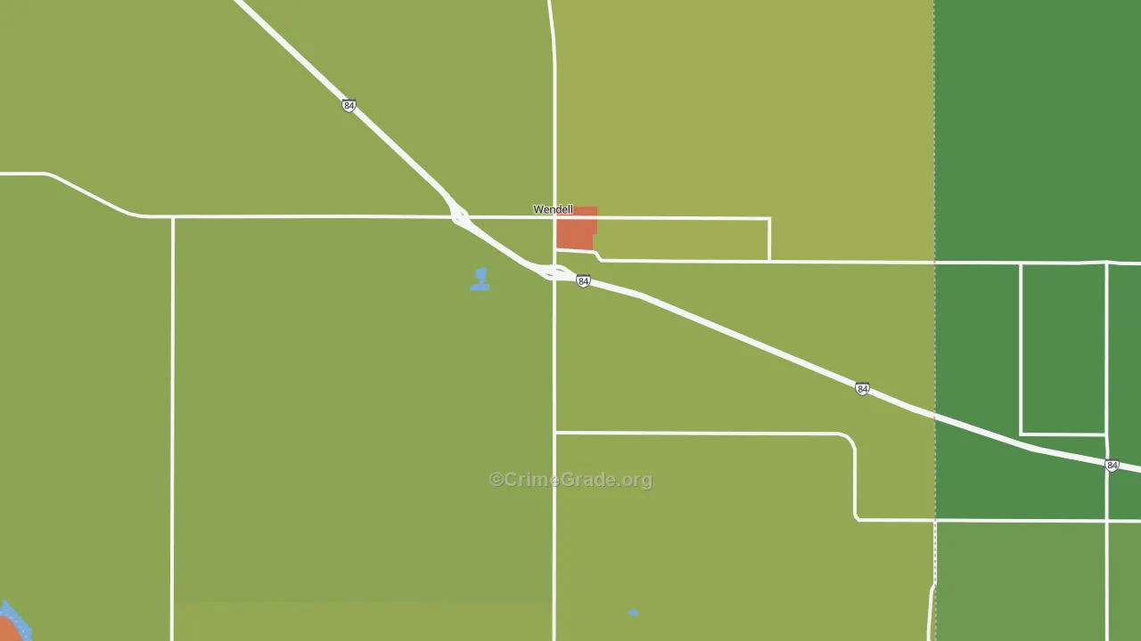 Wendell, ID Map of Drug-Related Crime Rates