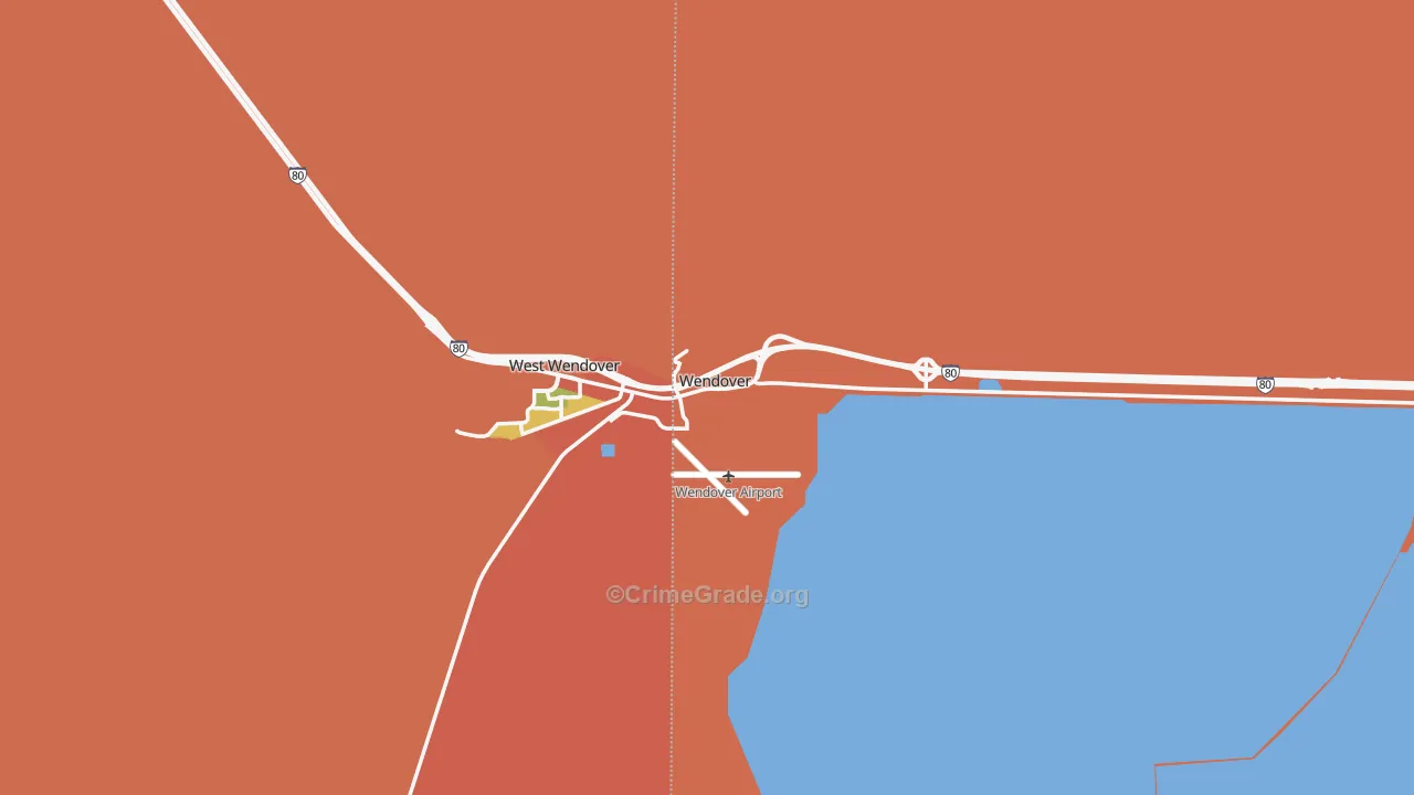 Wendover, UT Map of Drug-Related Crime Rates
