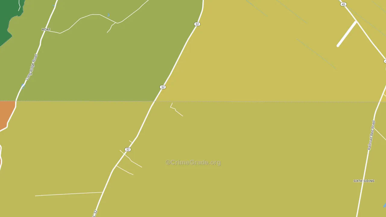 Wenona, NC Map of Drug-Related Crime Rates
