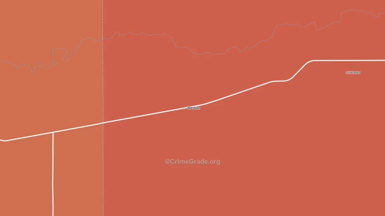Weskan, KS Map of Drug-Related Crime Rates
