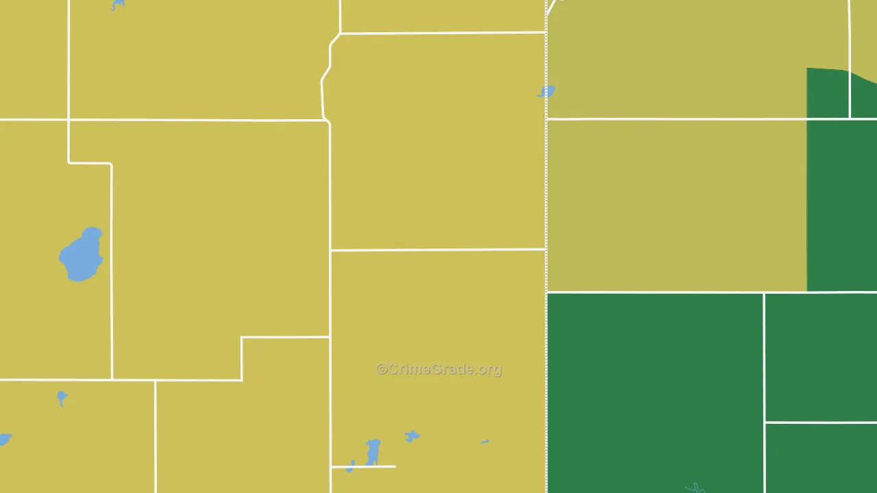 Wessington, SD Map of Drug-Related Crime Rates
