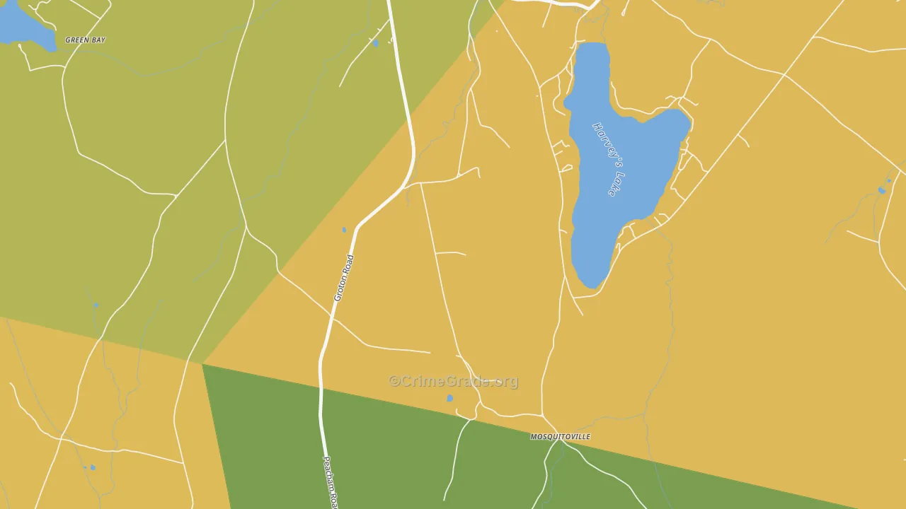 West Barnet, VT Map of Drug-Related Crime Rates
