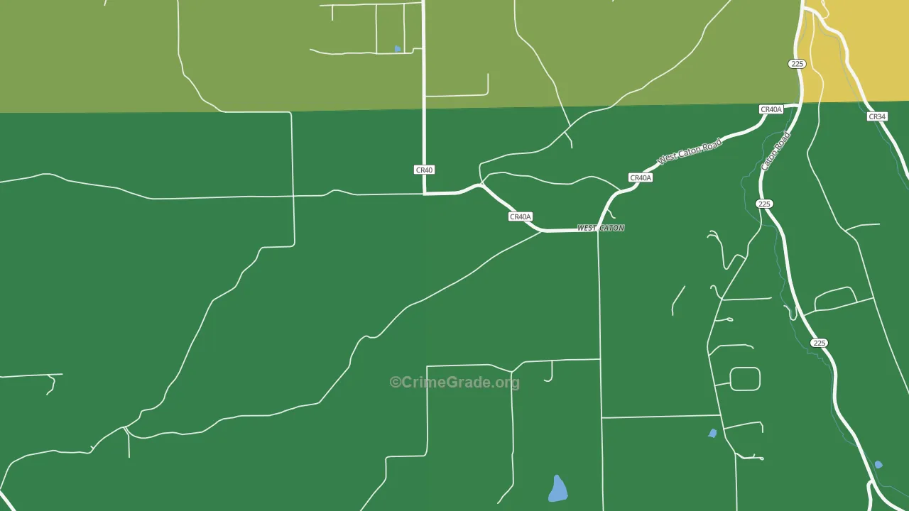 West Caton, NY Map of Drug-Related Crime Rates