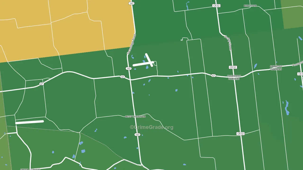 West Charlton, NY Map of Drug-Related Crime Rates
