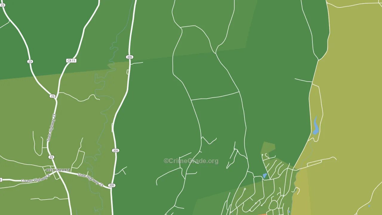 West End, NY Map of Drug-Related Crime Rates