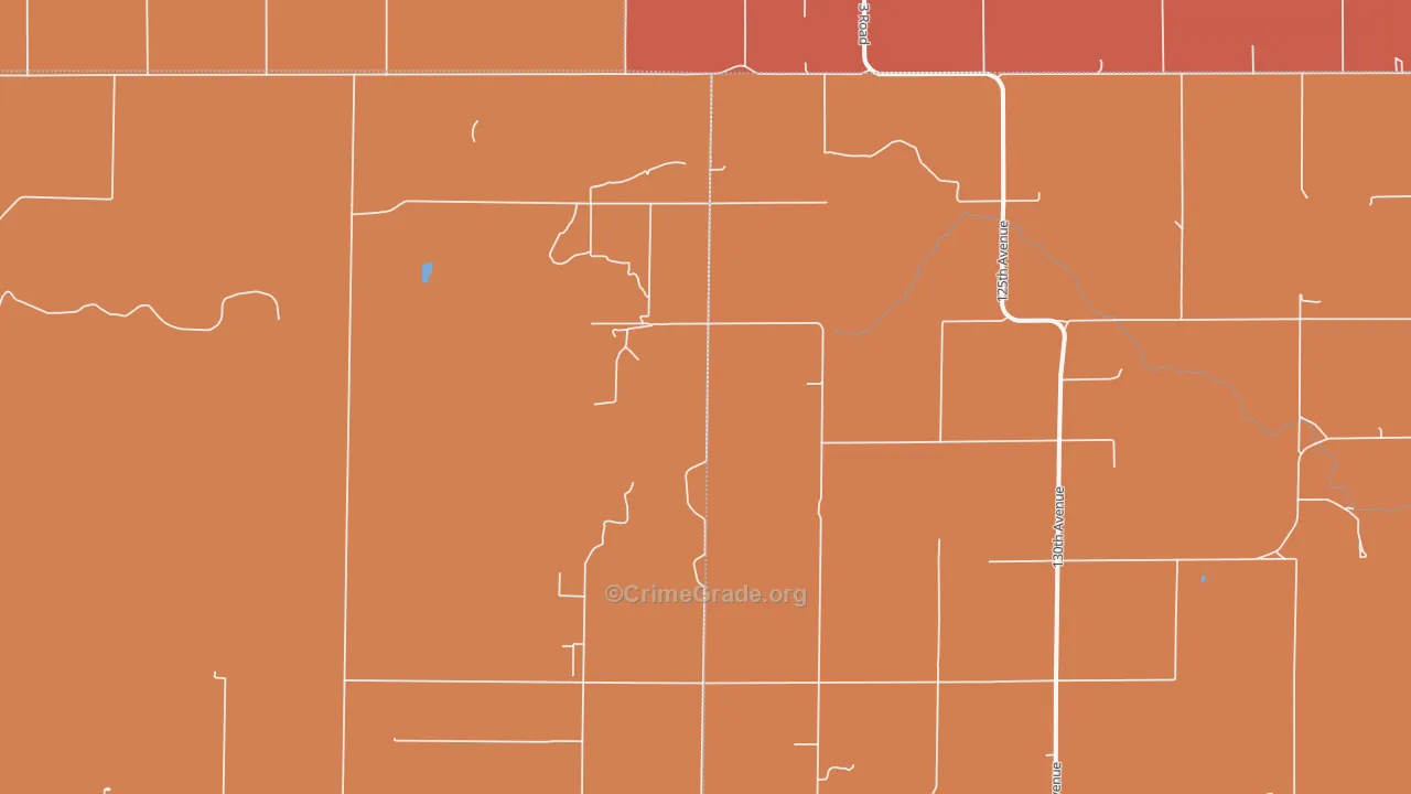 West Hamilton, KS Map of Drug-Related Crime Rates
