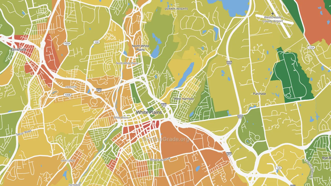 West Harrison, NY Map of Drug-Related Crime Rates