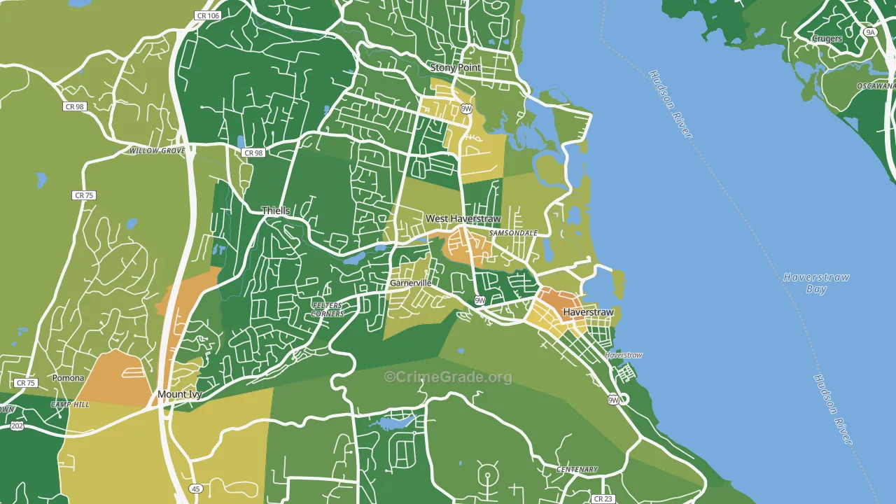 West Haverstraw, NY Map of Drug-Related Crime Rates
