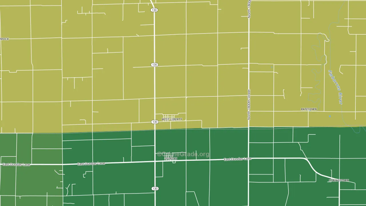 West Liberty, IL Map of Drug-Related Crime Rates