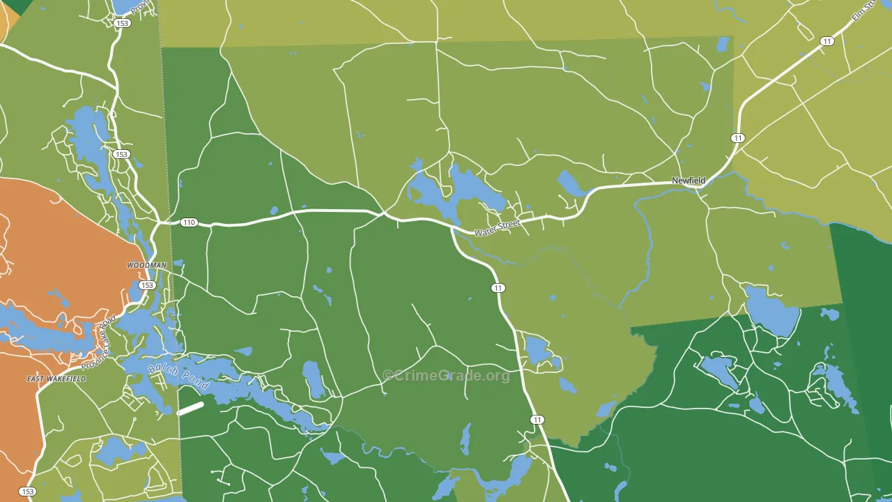 West Newfield, ME Map of Drug-Related Crime Rates