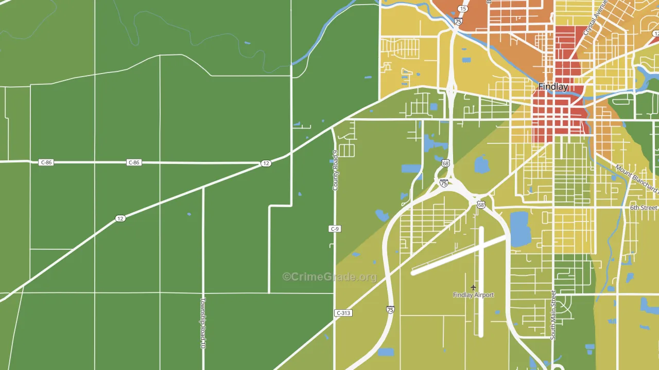 West Park, OH Map of Drug-Related Crime Rates