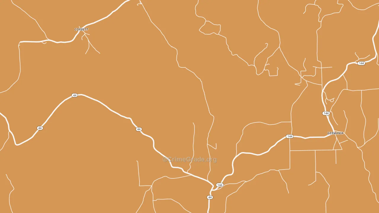 West Pike, PA Map of Drug-Related Crime Rates