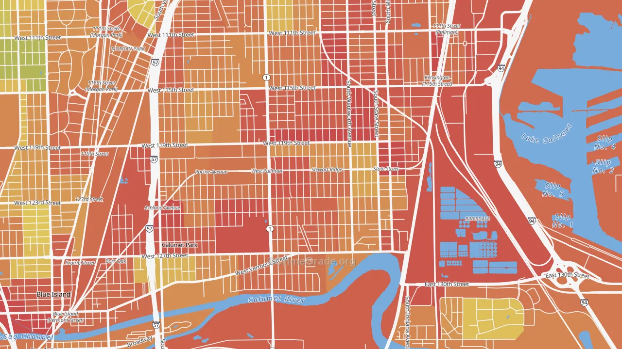 West Pullman, Chicago, IL Map of Drug-Related Crime Rates
