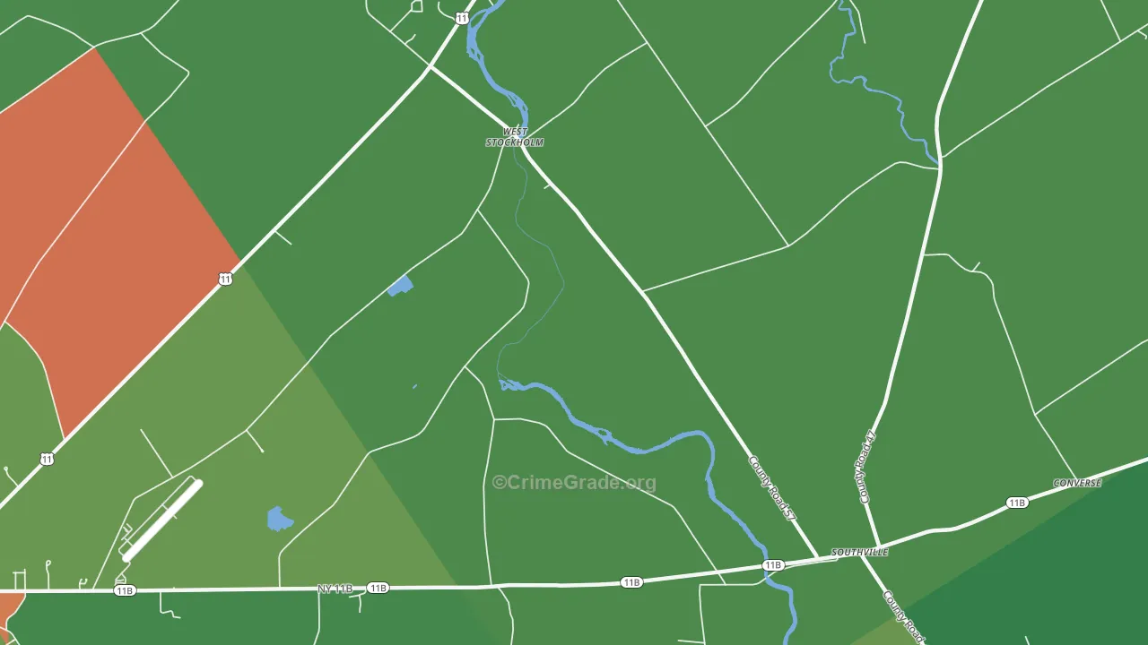 West Stockholm, NY Map of Drug-Related Crime Rates