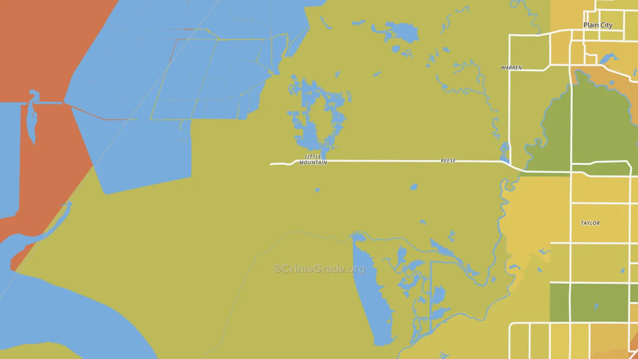 West Warren, UT Map of Drug-Related Crime Rates