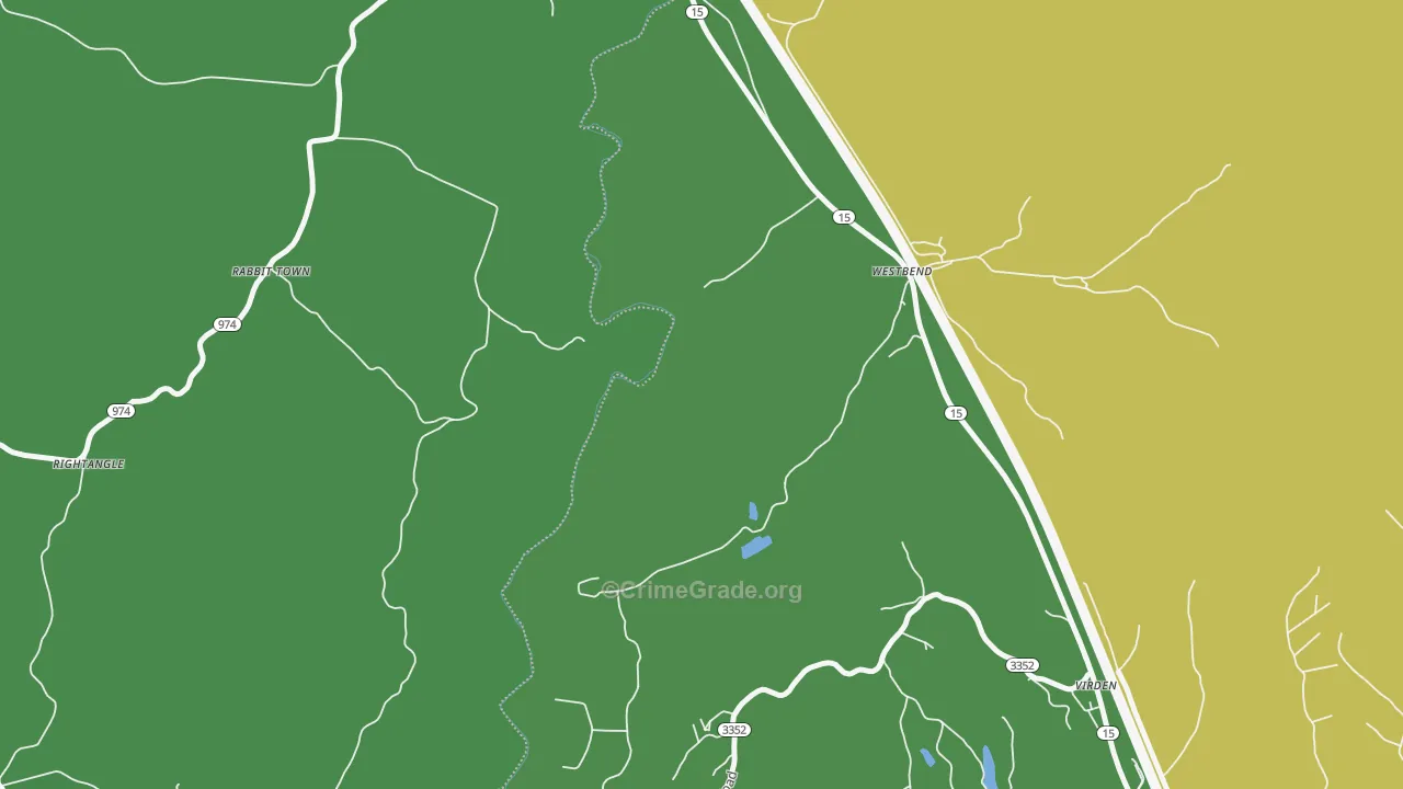 Westbend, KY Map of Drug-Related Crime Rates