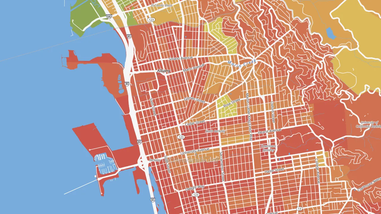 Westbrae, Berkeley, CA Map of Drug-Related Crime Rates