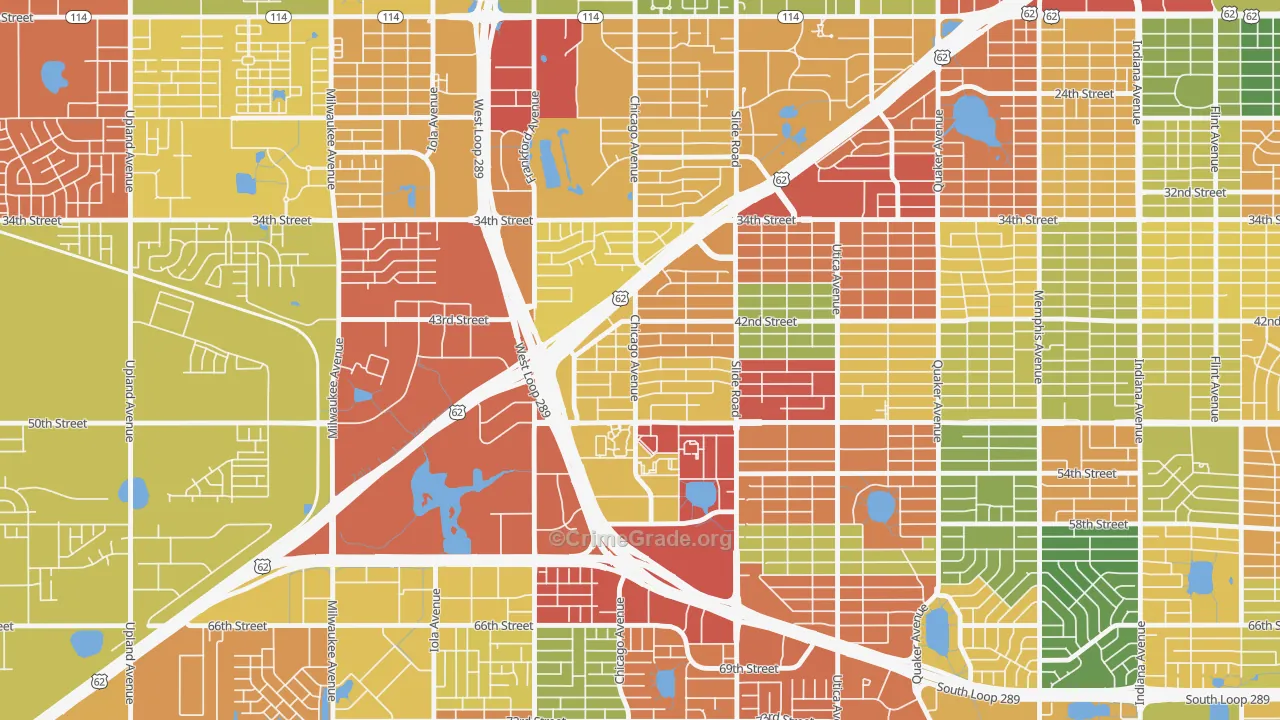 Wester, Lubbock, TX Map of Drug-Related Crime Rates