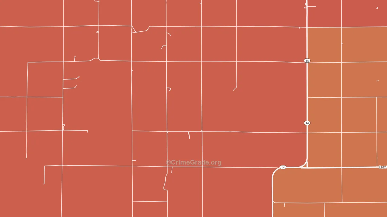 Westfall, KS Map of Drug-Related Crime Rates