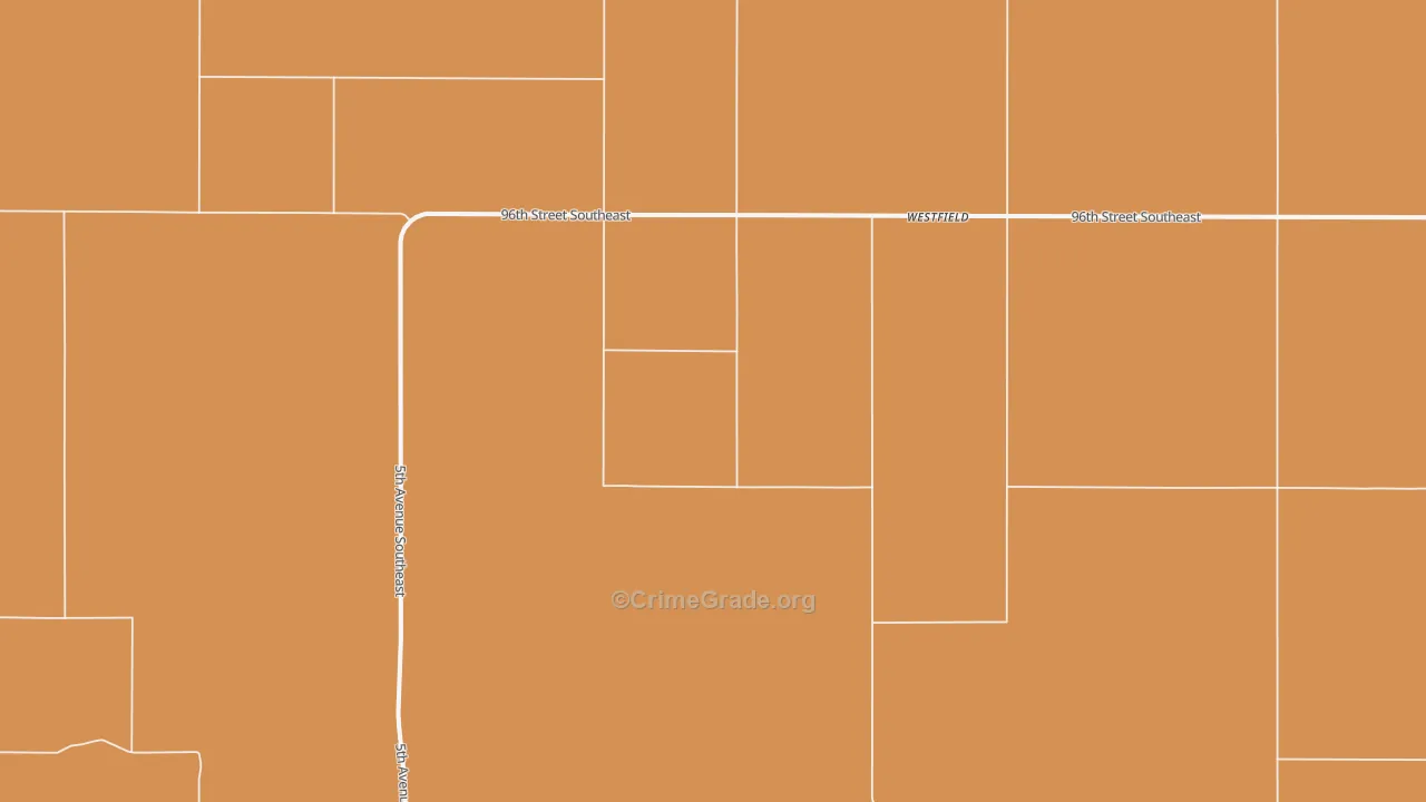 Westfield, ND Map of Drug-Related Crime Rates