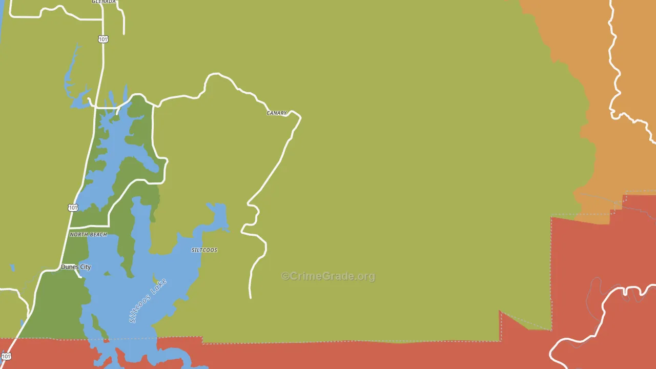 Westlake, OR Map of Drug-Related Crime Rates