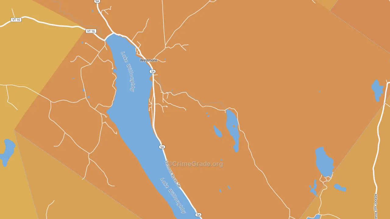 Westmore, VT Map of Drug-Related Crime Rates
