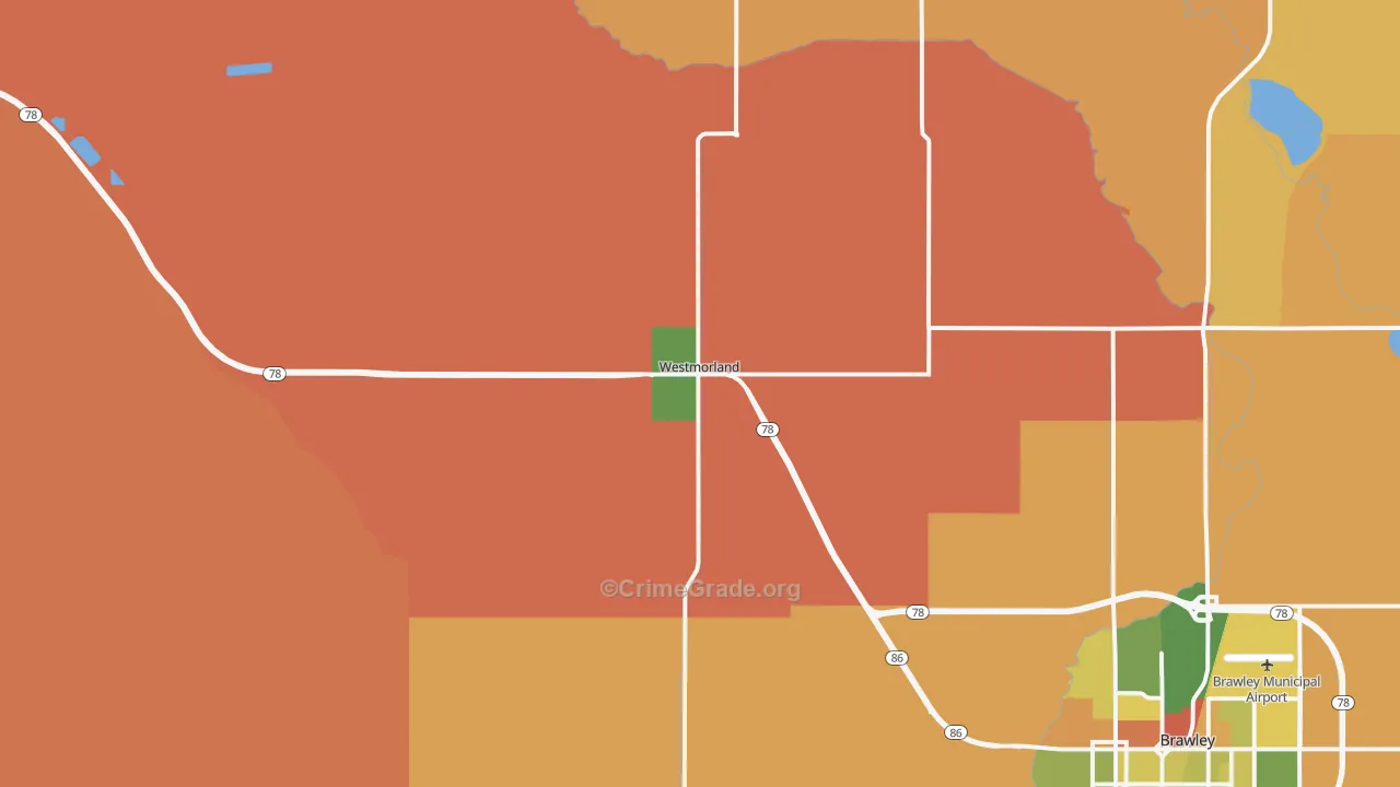 Westmorland, CA Map of Drug-Related Crime Rates