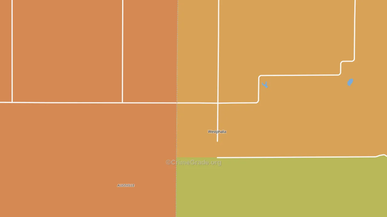 Westphalia, KS Map of Drug-Related Crime Rates