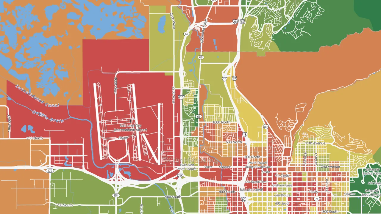 Westpointe, Salt Lake City, UT Map of Drug-Related Crime Rates