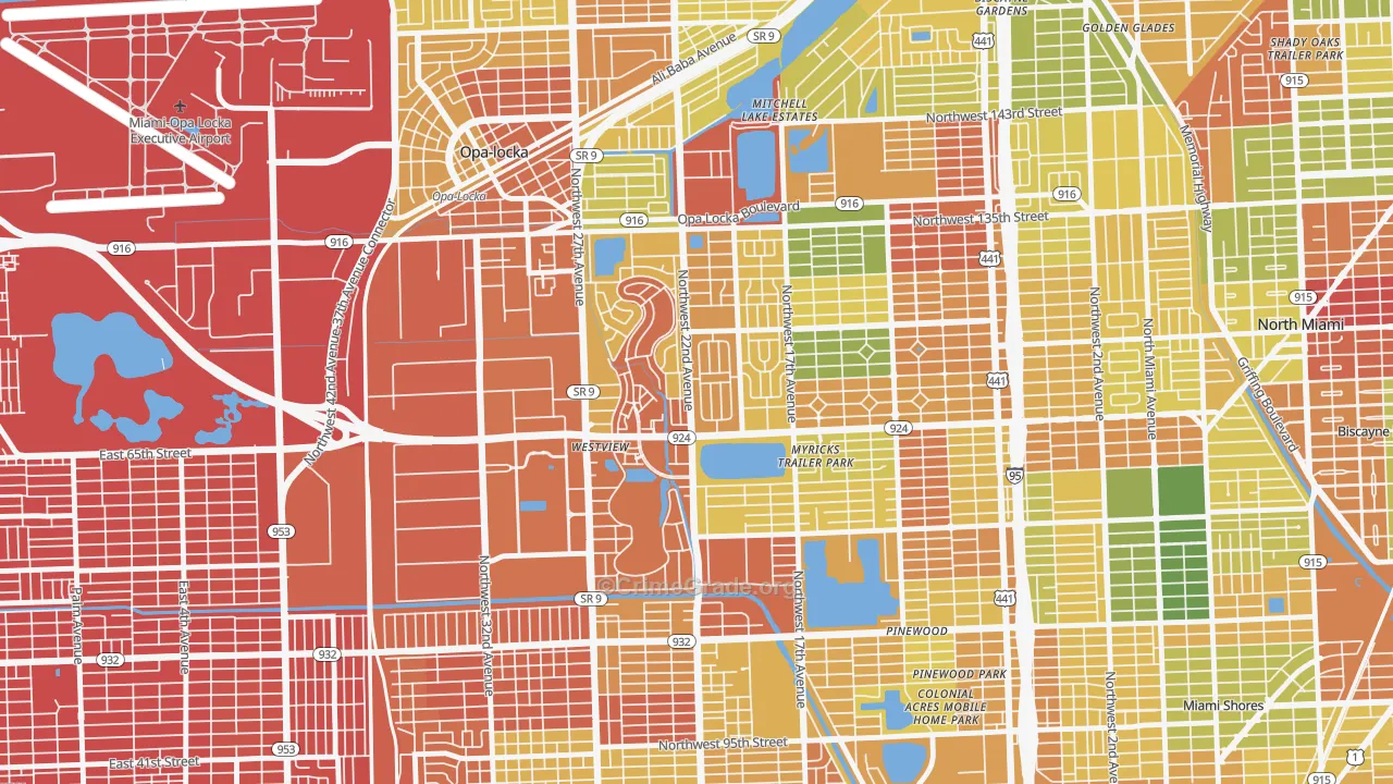 Westview, FL Map of Drug-Related Crime Rates