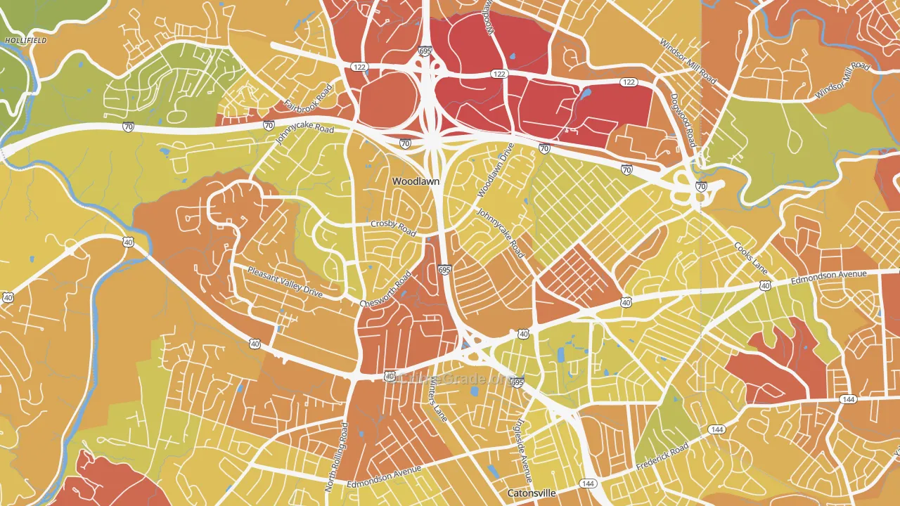Westview Park, Woodlawn, MD Map of Drug-Related Crime Rates