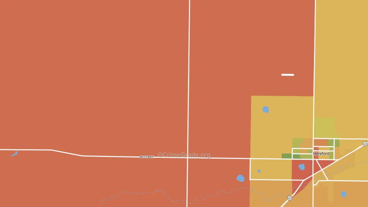 Westway, TX Map of Drug-Related Crime Rates