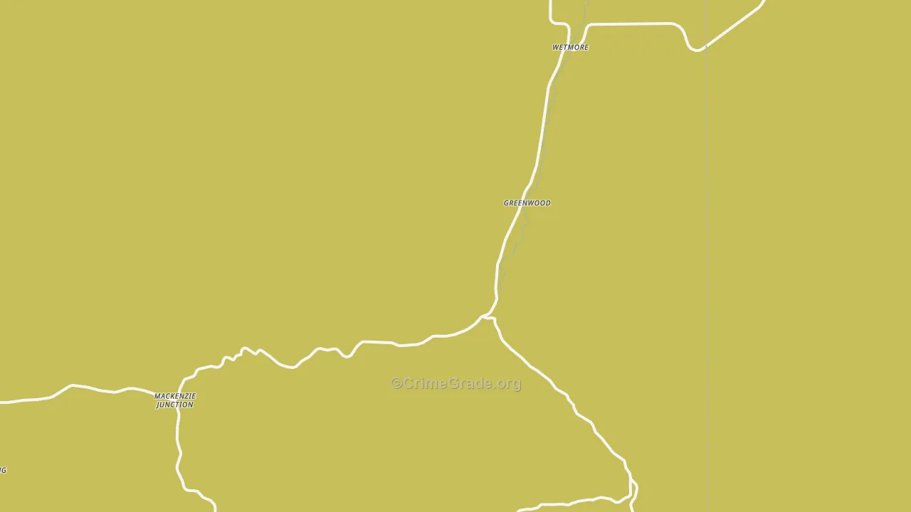 Wetmore, CO Map of Drug-Related Crime Rates