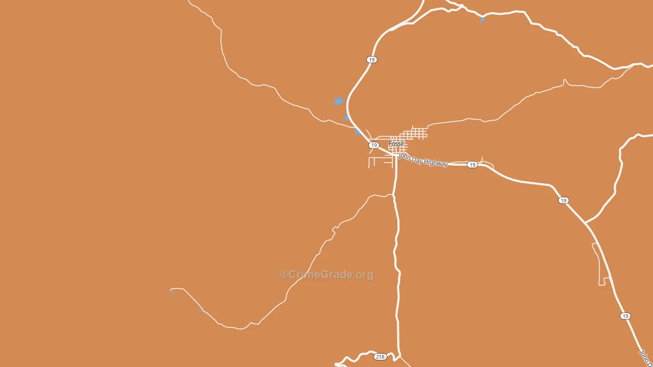 Wetmore, OR Map of Drug-Related Crime Rates