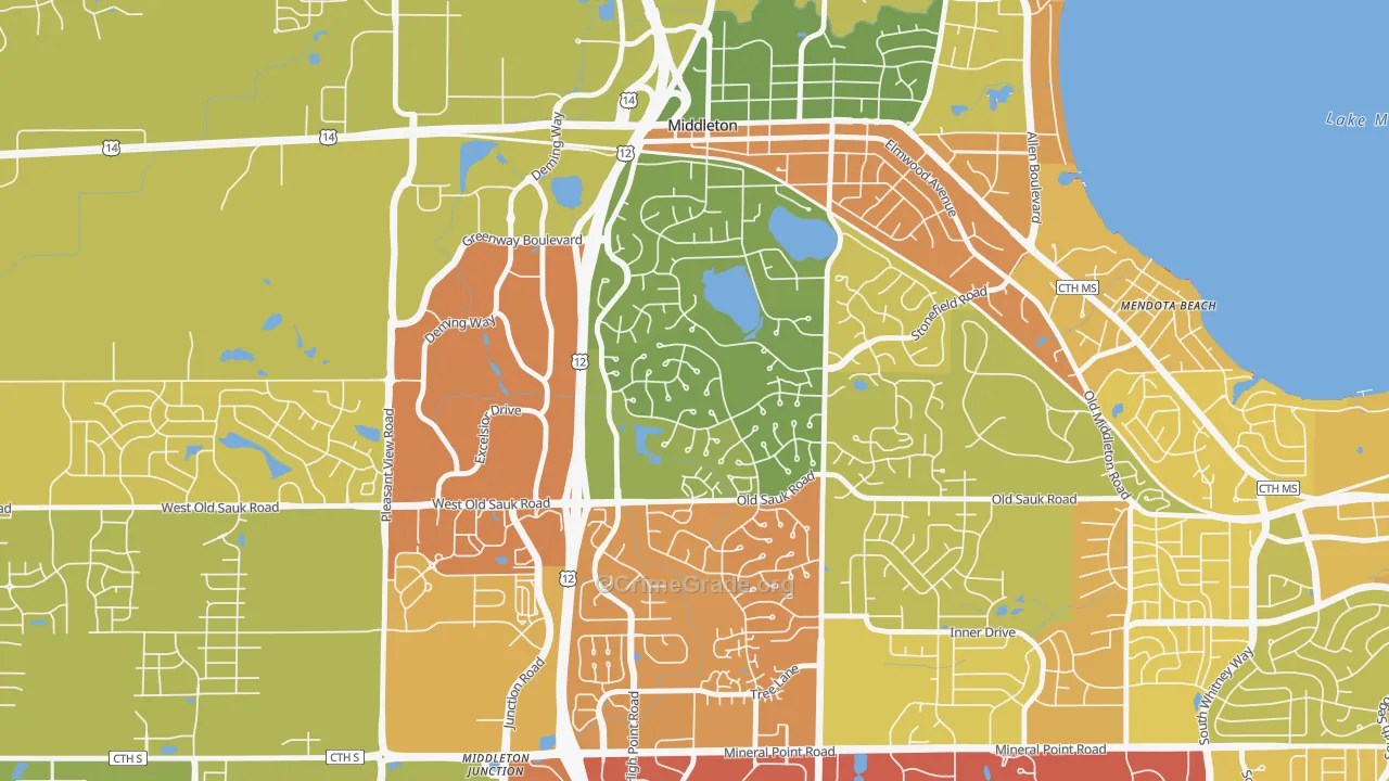 Wexford, Madison, WI Map of Drug-Related Crime Rates