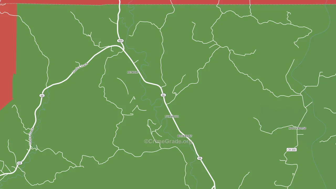 Weyanoke, LA Map of Drug-Related Crime Rates