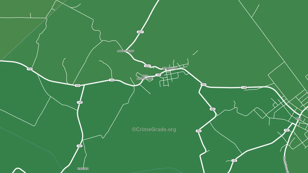Wheatcroft, KY Map of Drug-Related Crime Rates