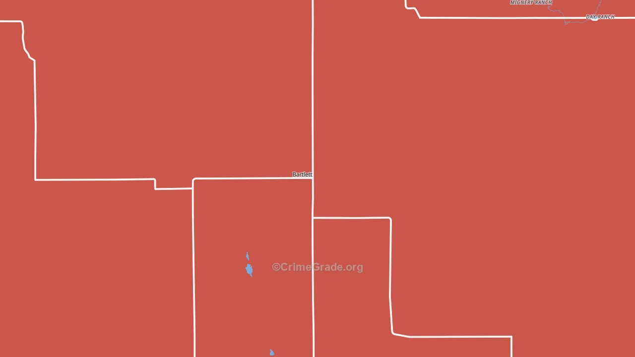 Wheeler County, NE Map of Drug-Related Crime Rates
