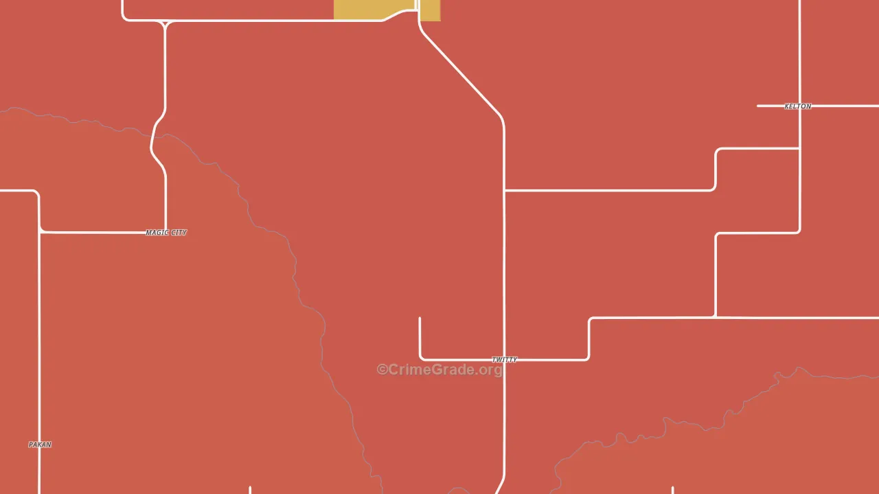 Wheeler County, TX Map of Drug-Related Crime Rates