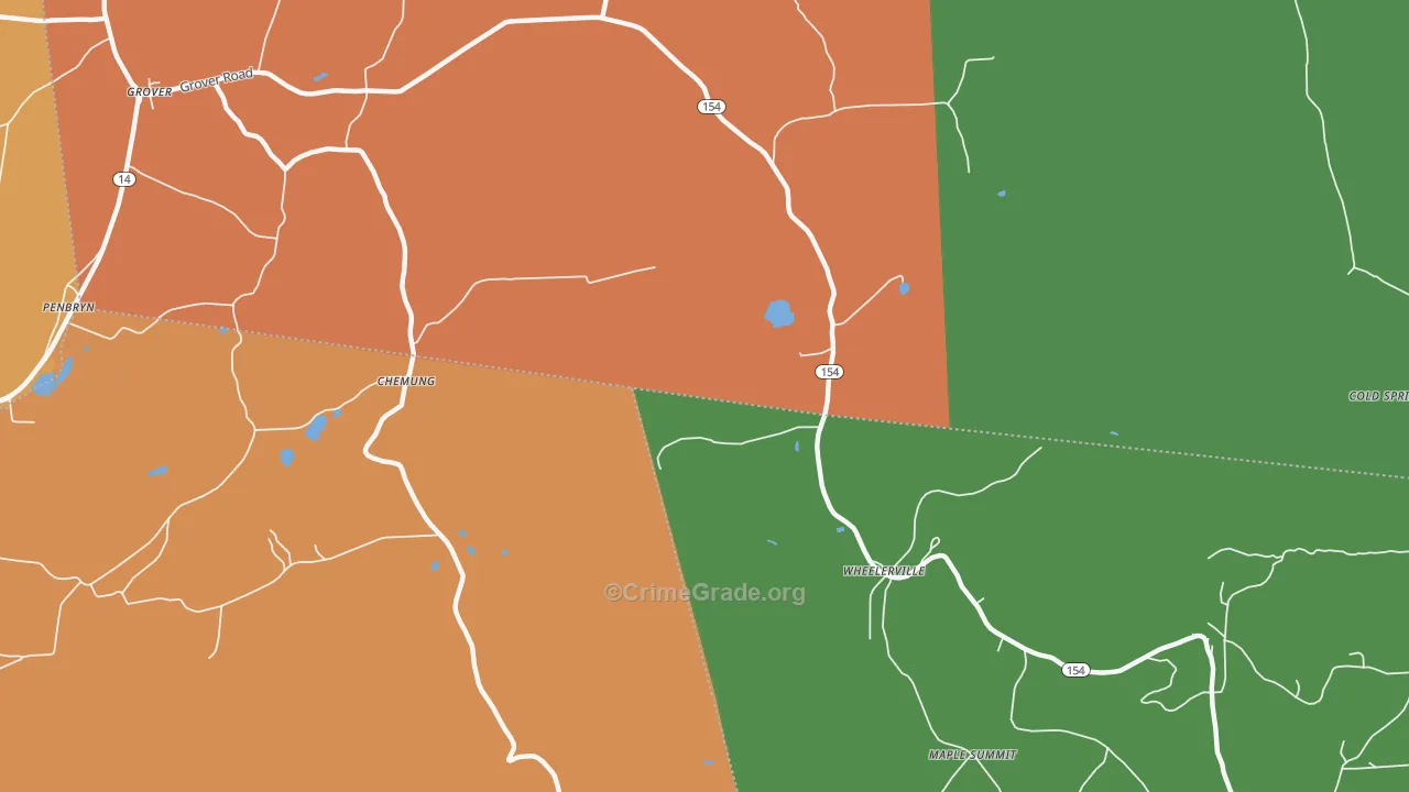 Wheelerville, PA Map of Drug-Related Crime Rates