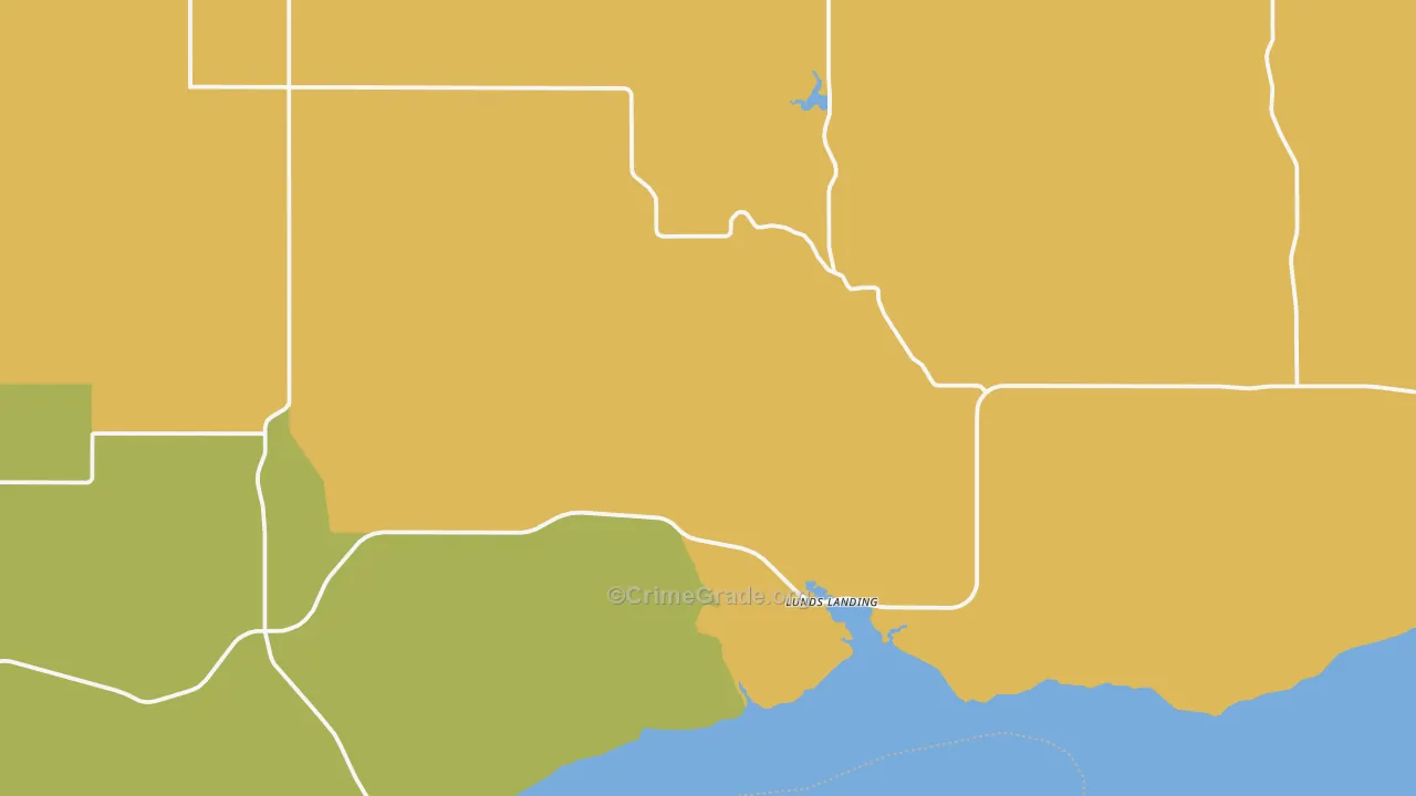 Wheelock, ND Map of Drug-Related Crime Rates