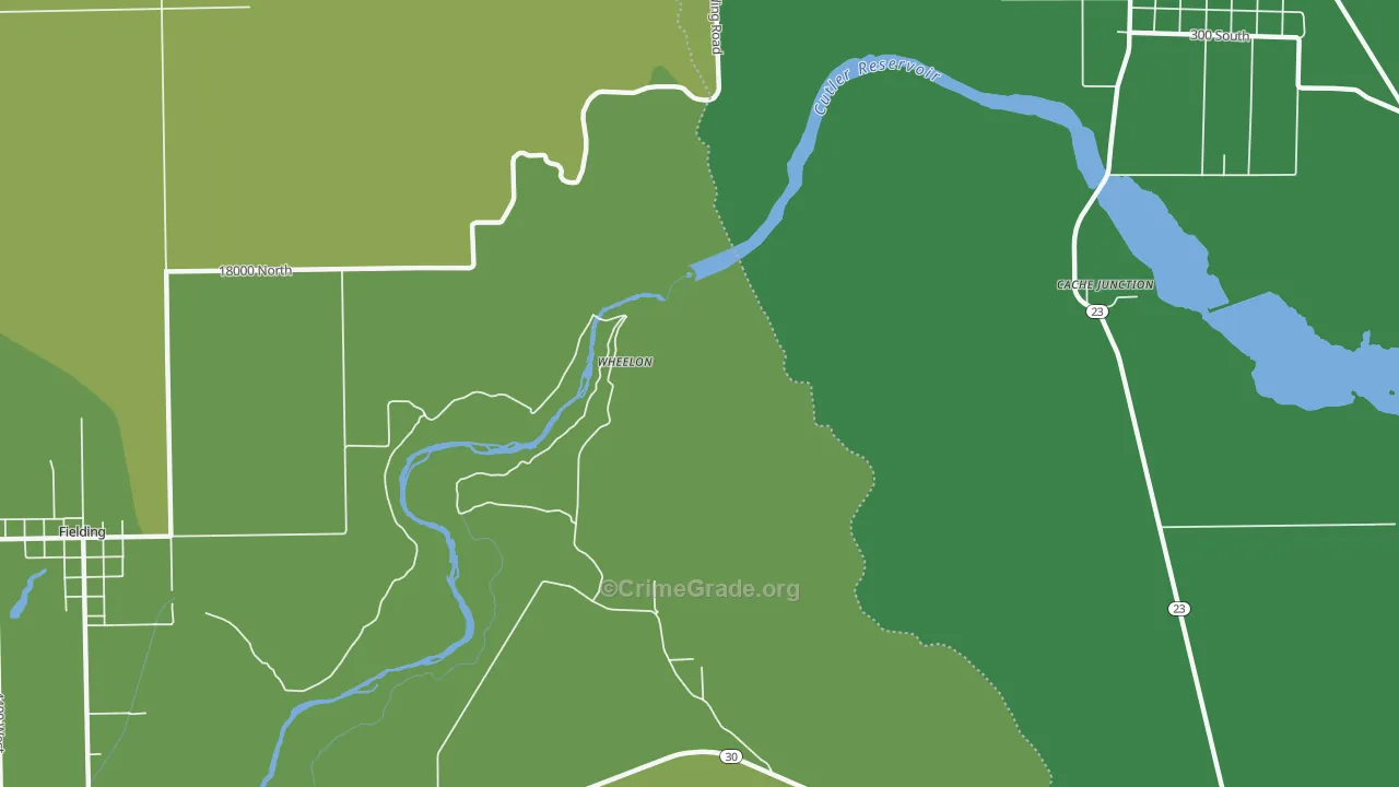 Wheelon, UT Map of Drug-Related Crime Rates