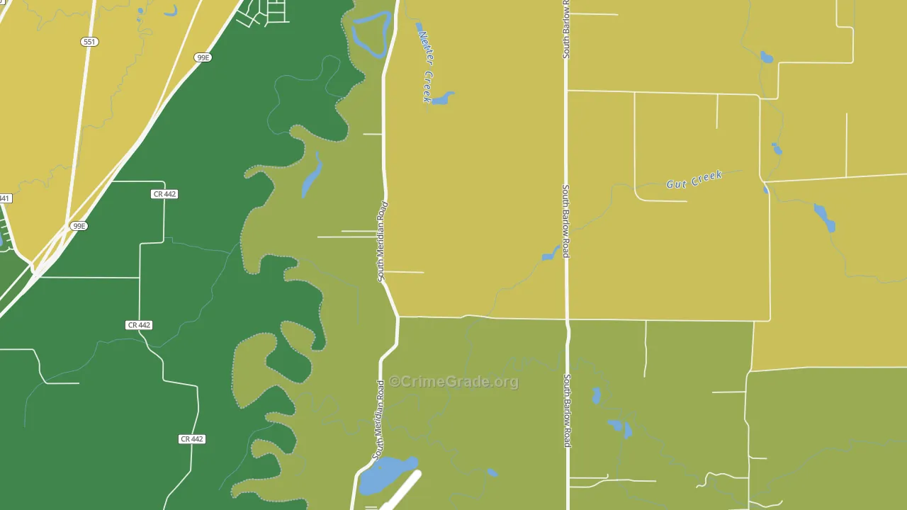 Whiskey Hill, OR Map of Drug-Related Crime Rates