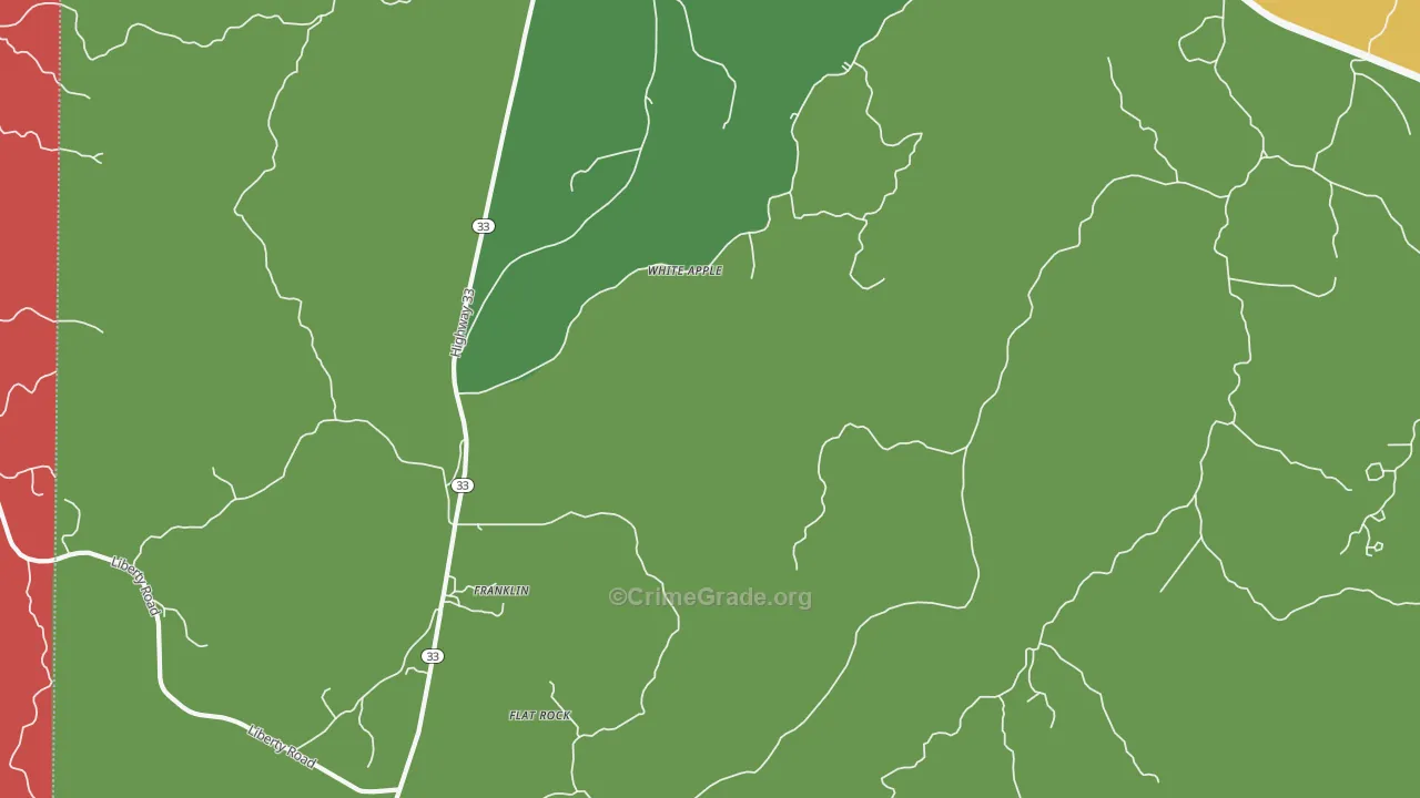 White Apple, MS Map of Drug-Related Crime Rates