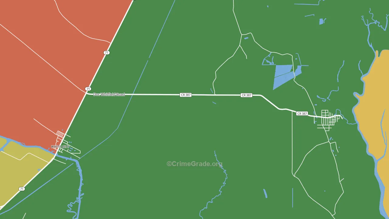 White City, FL Map of Drug-Related Crime Rates